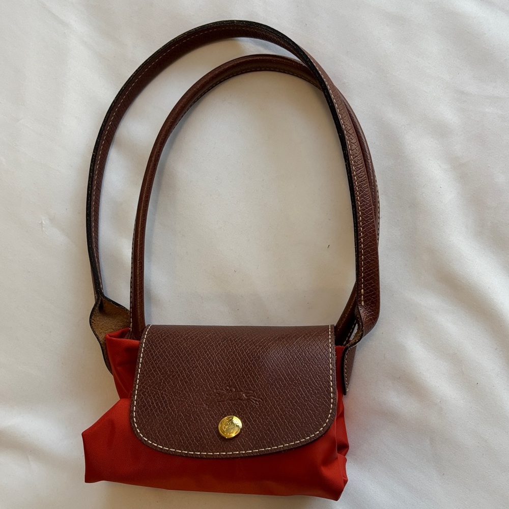 Longchamp Pliage Dark Orange Shoulder Bag